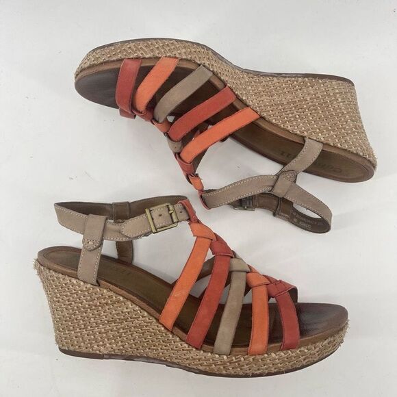 Cobb Hill by New Balance Womens Wedge Sandals 3.5" Heels Strappy Multicolor 10 - Picture 6 of 15